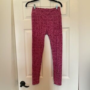 LuLaRoe Pink Rose O/S Leggings